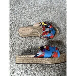 Schutz Jute Platform Sandals